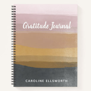 Diario de gratitud personalizado con acuarela apag