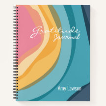 Diario de Gratitud Personalizado de Acuarela