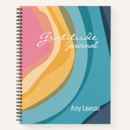 Diario de Gratitud Personalizado de Acuarela