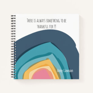 Diario de Gratitud Personalizado de Acuarela