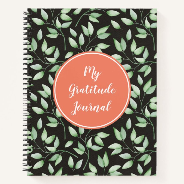 Diario de Gratitud Personalizado de las hojas de c (Anverso)