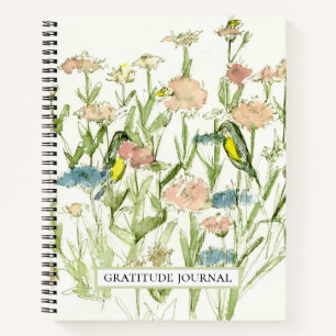 Diario de Gratitud Personalizado Pájaro Pinzones F