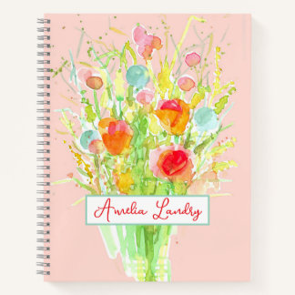 Diario de Gratitud Personalizado Ramo de Flores Ro