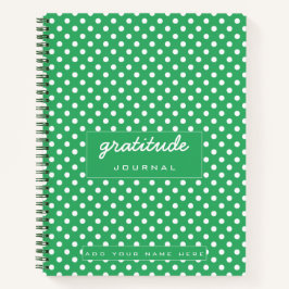 Diario de gratitud verde bloc de notas