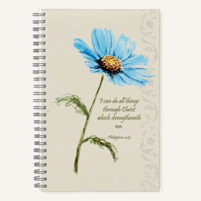 Diario de guiones de flores azules (Anverso)