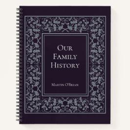 Diario de historia de familia elegante y personali