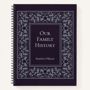 Diario de historia de familia elegante y personali