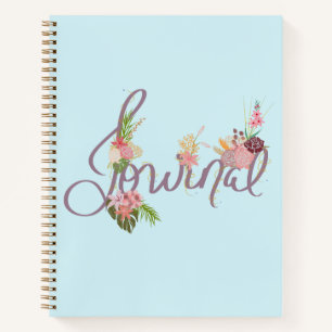 Diario de inspiración floral con flores caprichosa