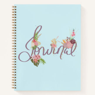Diario de inspiración floral con flores caprichosa