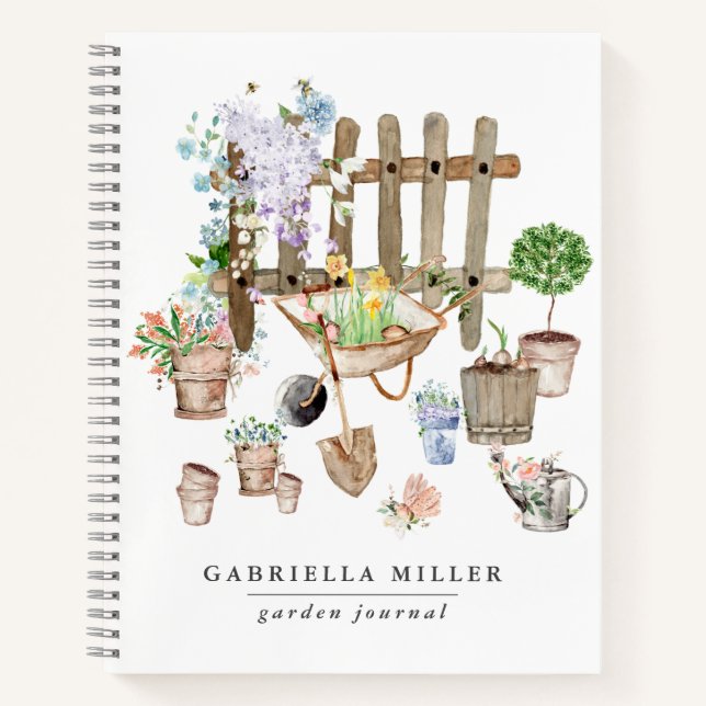 Diario de jardinería personalizada y caprichosa (Anverso)