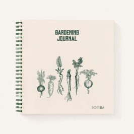 Diario de jardinería personalizado