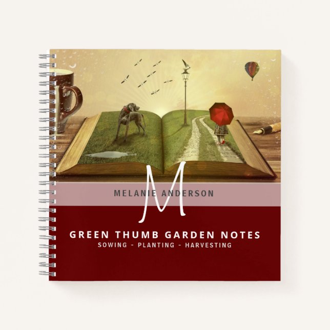 Diario de Jardinería Pulgar Verde del Jardín Secre (Anverso)