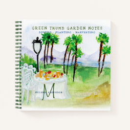 Diario de jardineros de acuarela del jardín secret