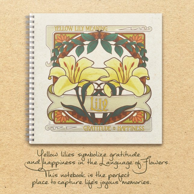 Diario de la felicidad de la gratitud de los amari (Yellow Lily Vintage-Style Gratitude Journal–Great for the cottagecore and vintage modern aesthetics.)