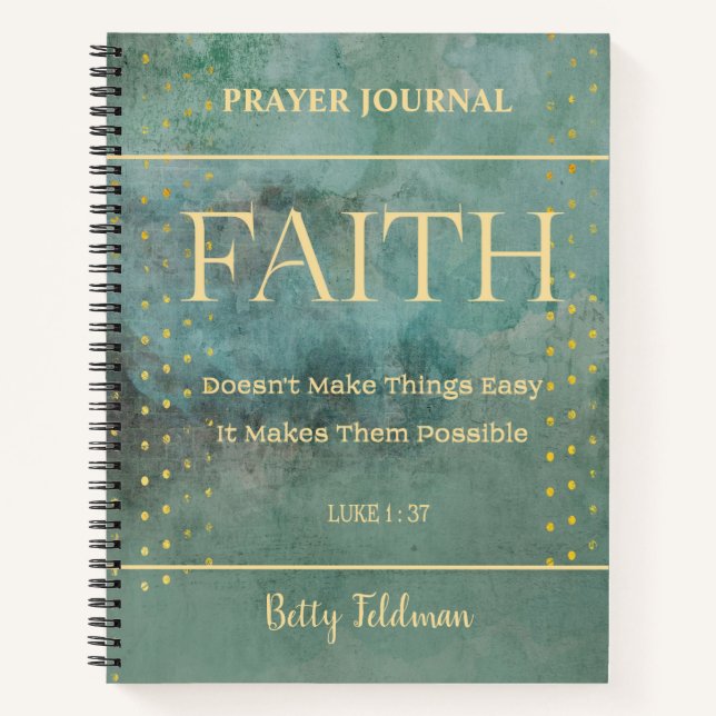 Diario de la Oración de la Biblia Verse Floral (Anverso)