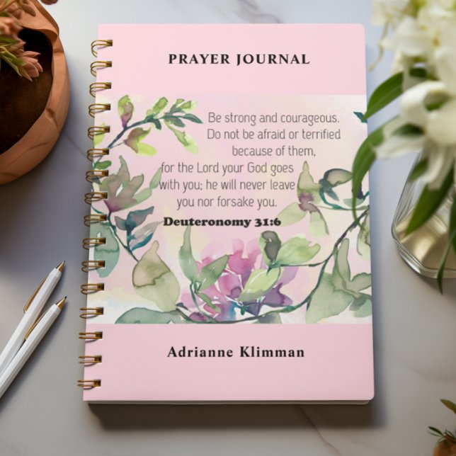 Diario de la Oración de la Biblia Verse Floral (Subido por el creador)