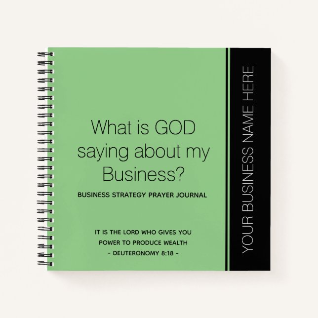 Diario de la oración de los negocios cristianos (Anverso)