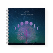 Diario de las fases de la luna y libro de esbozo