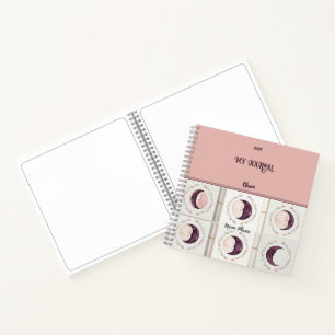 Diario de las fases de la luna y libro de esbozo