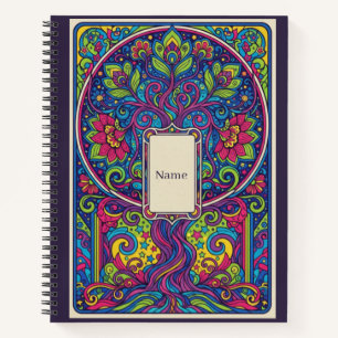 Diario de Mandala de Neón del Árbol de la Vida Psi