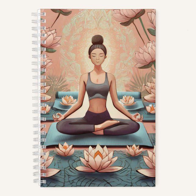 Diario de meditación entre flores de Lotus (Anverso)