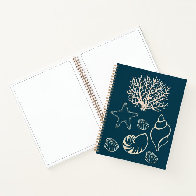 Diario de Nautical Seashell Art Sketchbook (Interior)