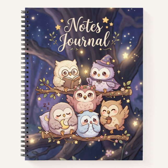 Diario de notas de búhos (Anverso)