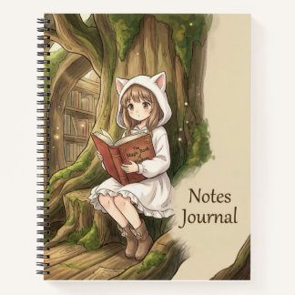 Diario de Notas de la Chica del Bosque de Fantasía