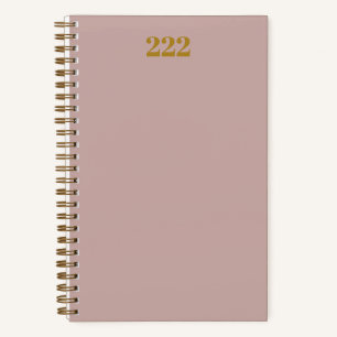 Diario de números de ángel 222   Polvoriento Rosa 