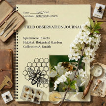 Diario de Observación de Campo de Insectos y Natur