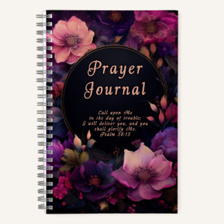 Diario de Oración Cristiano Floral