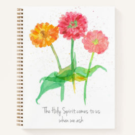 Diario de Oración Espíritu Santo Flor Zinnia Relig
