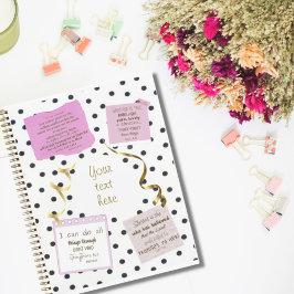 Diario de oración personalizado | punto de polka