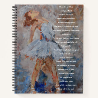 Diario de oraciones con poesía y pintura de bailar