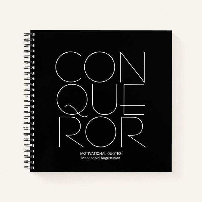 Diario de oraciones de CONQUEROR personalizado (Anverso)
