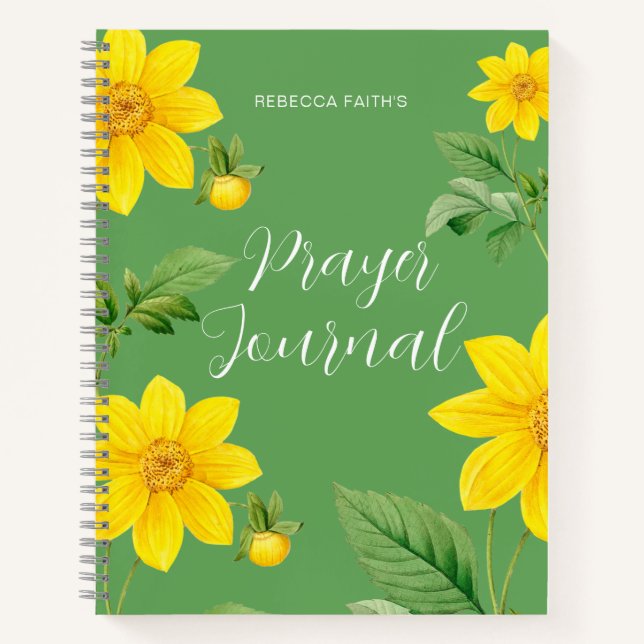 Diario de oraciones florales modernas (Anverso)