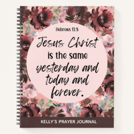 Diario de oraciones florales sobre la Biblia perso