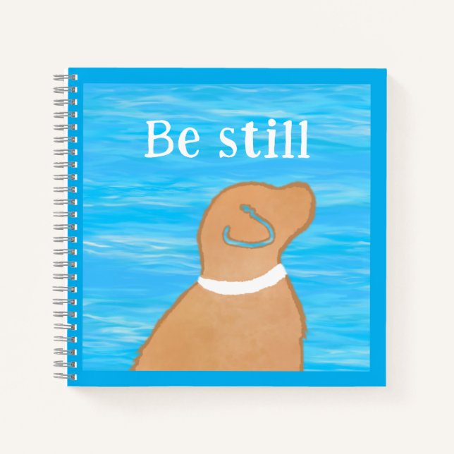 Diario de oraciones para niños Yellow Dog Be Still (Anverso)