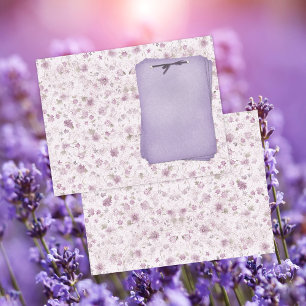 Diario de Páginas de Notas Florales de Lavanda Chi