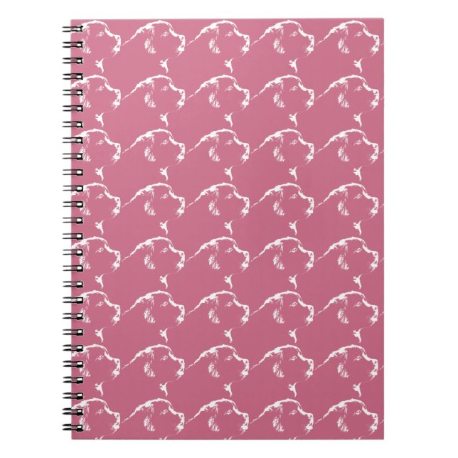 Diario de perro de Terranova con cuaderno de cacho (Frente)