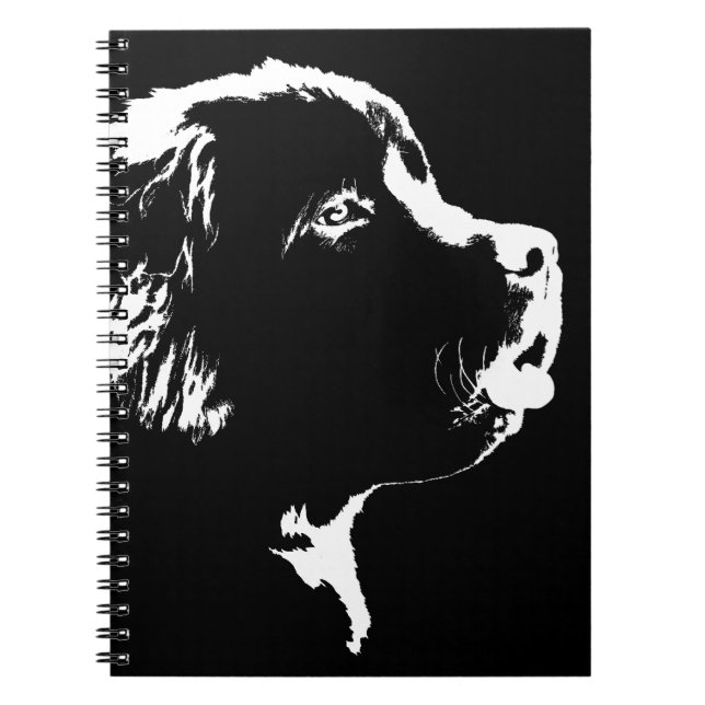 Diario de perro de Terranova con cuaderno de cacho (Frente)
