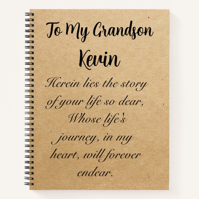 Diario de Personalizado de espiral de bloc de nota (Anverso)