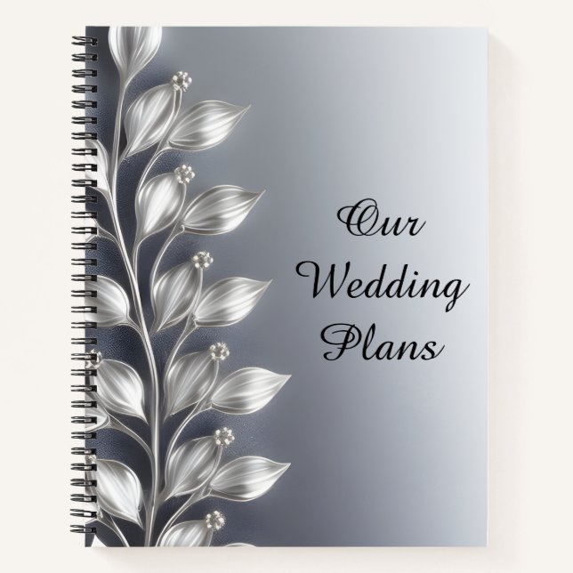 Diario de planes de boda Cuaderno 8.5" x 11" (Anverso)