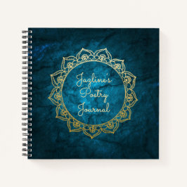 Diario de poesía personalizado Gold Mandala
