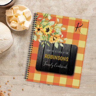Diario de recetas de cocina rústica de libro de co