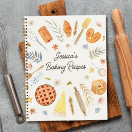 Diario de Recetas de Repostería Personalizado con