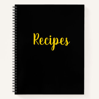 Diario de recetas en blanco