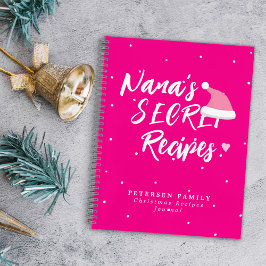 Diario de recetas familiares de Navidades modernos