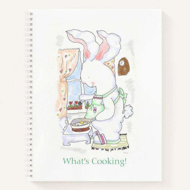 Diario de recetas Hare Cook de 8,5" x 11" (Anverso)