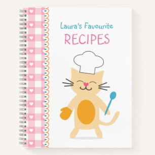 Diario de Recetas para Niños Chef Gato